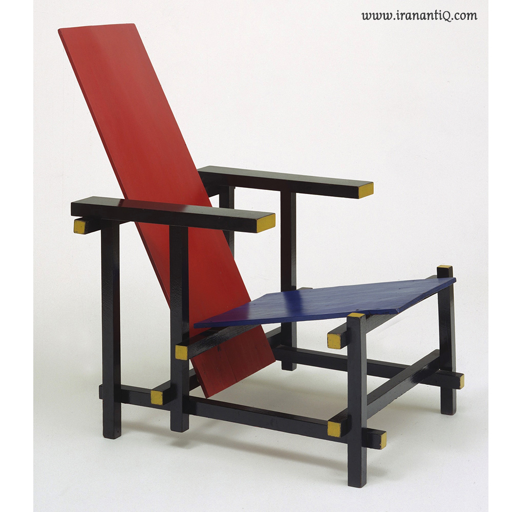 صندلی قرمز - آبی