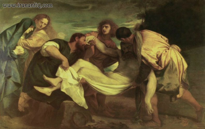کپی تابلوی به خاکسپاری مسیح[2] ، که توسط کمال الملک نقاشی شده است.