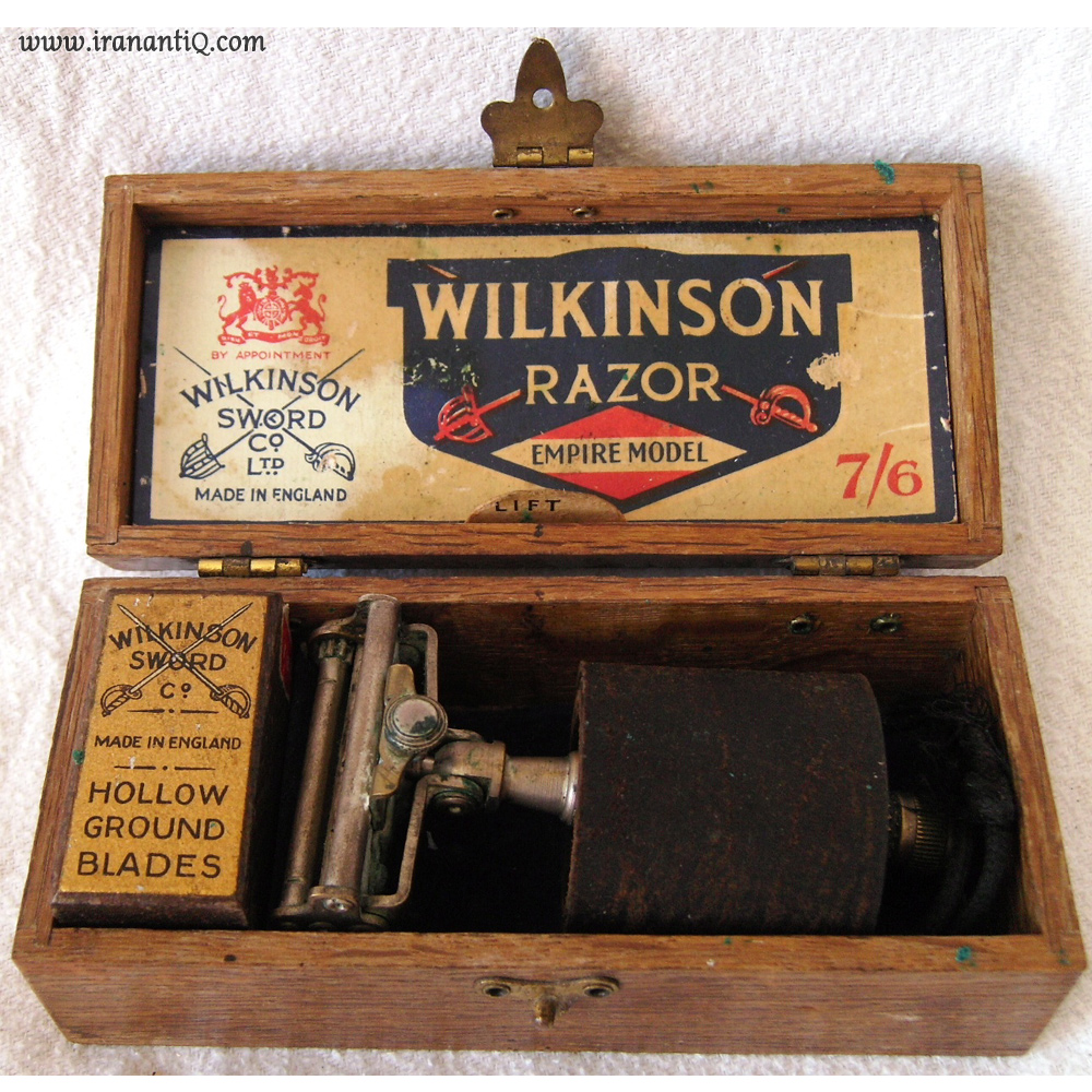 ریش تراش قدیمی و آنتیک به همراه جعبه ، مارک ویلکینسون Wilkinson Razor