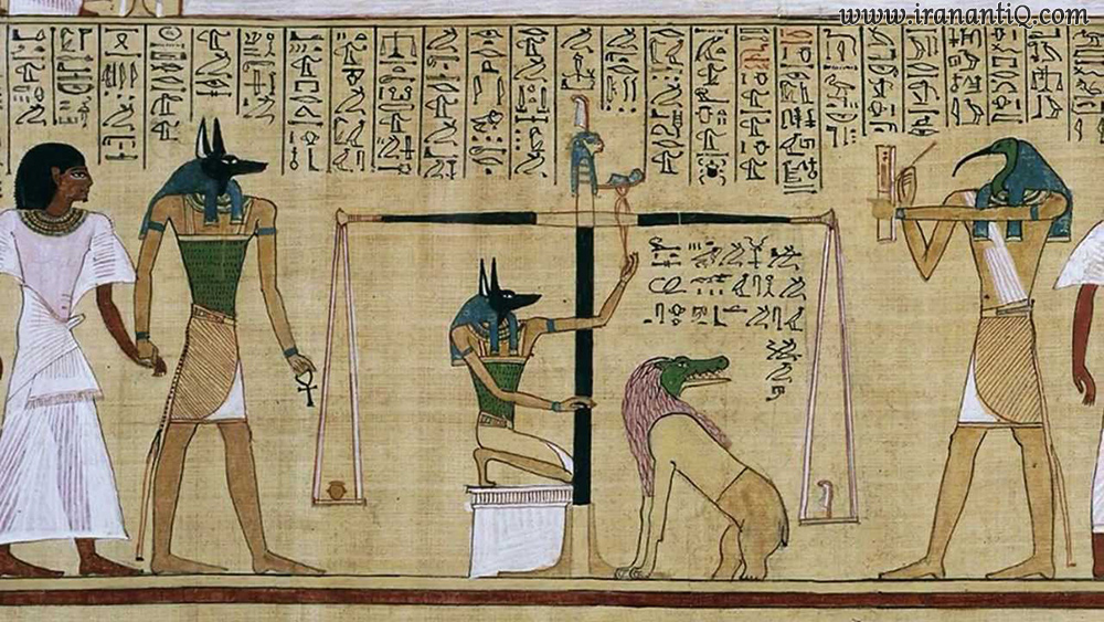 نقاشی بر روی پاپیروس ، مصر ، محل نگهداری : موزه بریتانیا