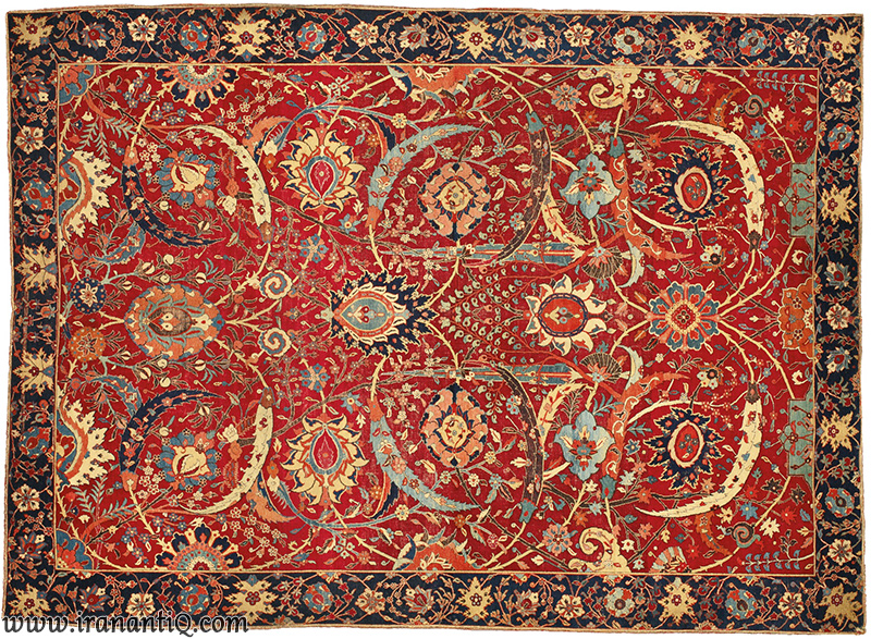 Persian Safavid Carpet with highest Price - فرش ایرانی دوره صفوی