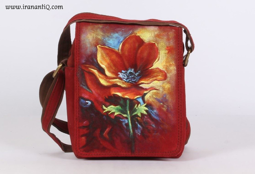 کیف چرمی ، نقاشی روی چرم