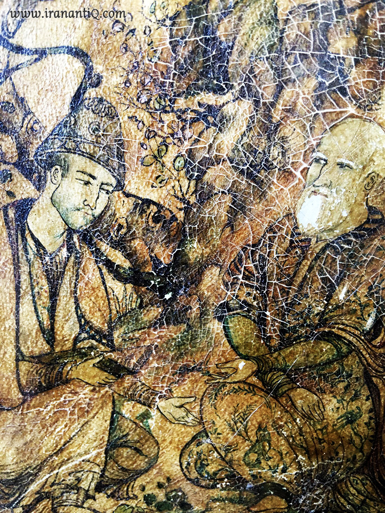 نقاشی روی چرم ، ایران ، مربوط به قرن 18 میلادی