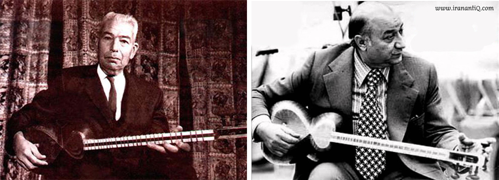 از اساتید و نوازندگان بنام تار آقایان جلیل شهناز (تصویر راست) و علی اکبر خان فراهانی (تصویر چپ)