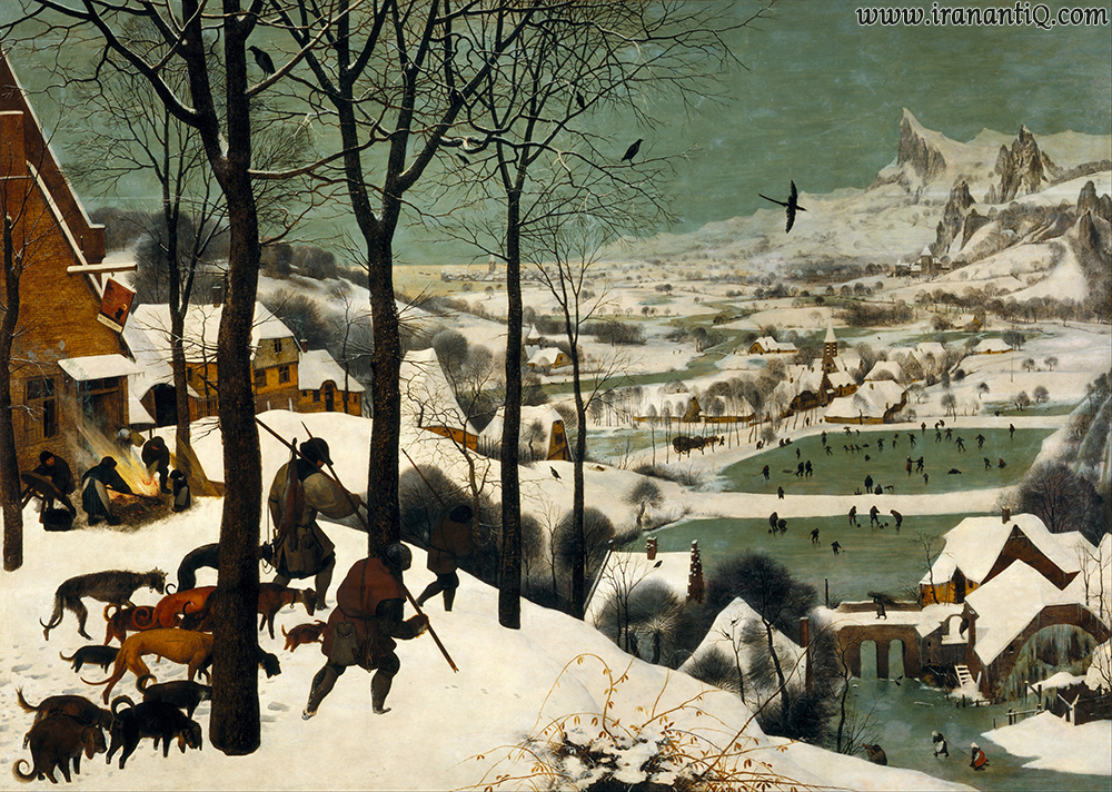 شکارچیان در برف ، اثر پیتر بروگل ، رنسانس