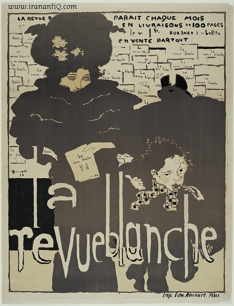 پوستری برای مجله ریووبلانش ، اثر : پیر بونار  ، 1894 م. گروه نبی ها 