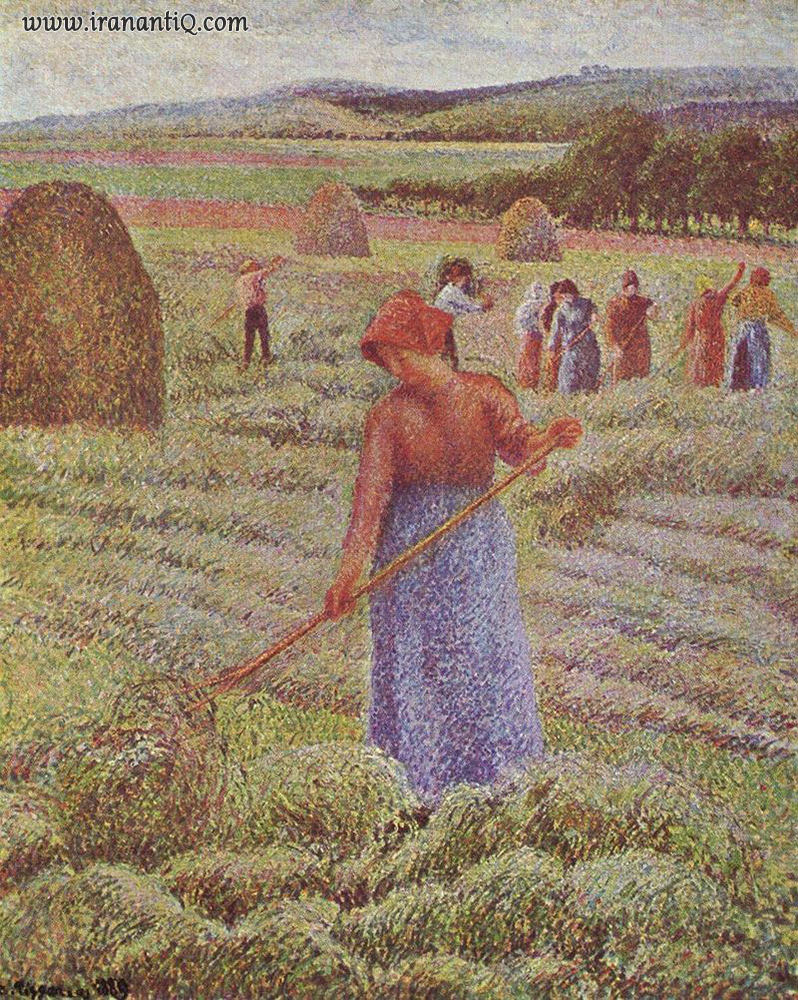 برداشت محصول ، اثر کامی پیسارو ، سبک : نئو امپرسیونیسم ، رنگ روغن روی بوم ، 1889 م. ، 60×73 سانتیمتر ، مجموعه خصوصی