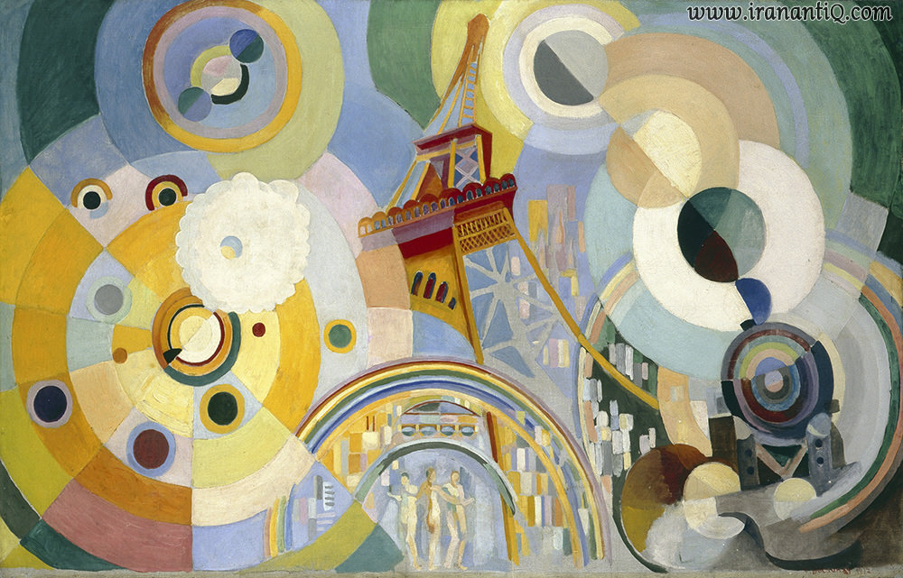 هوا،آهن و آب ، اثر رابرت دلونه ، 1937 م. ، سبک : اورفیسم