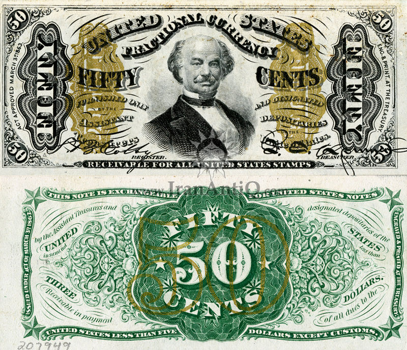 50 سنت سری فراکسیونال - فرانسیس اسپینر - تیپ دو