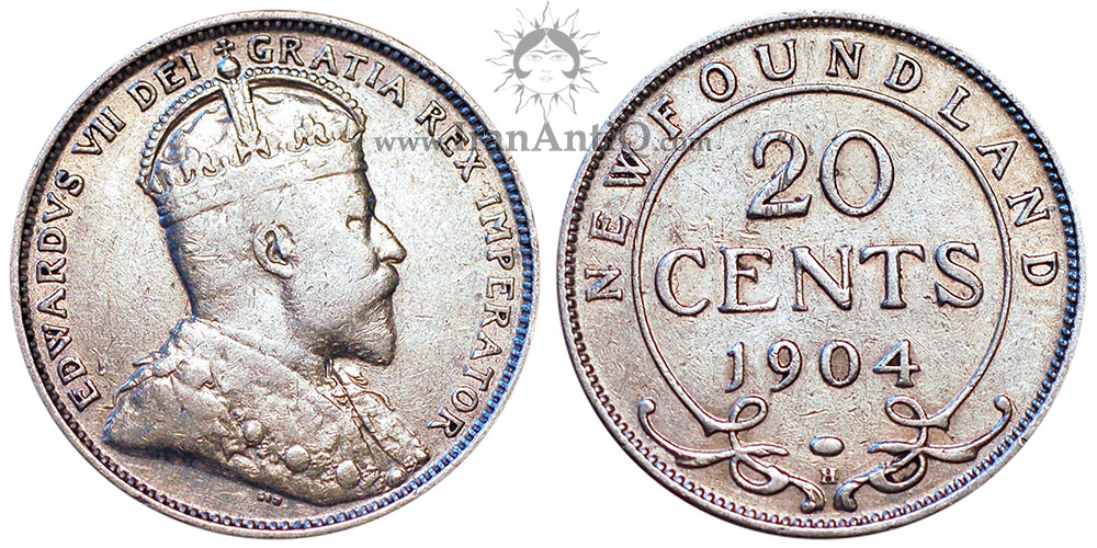 20 سنت نیوفاندلند - ادوارد هفتم