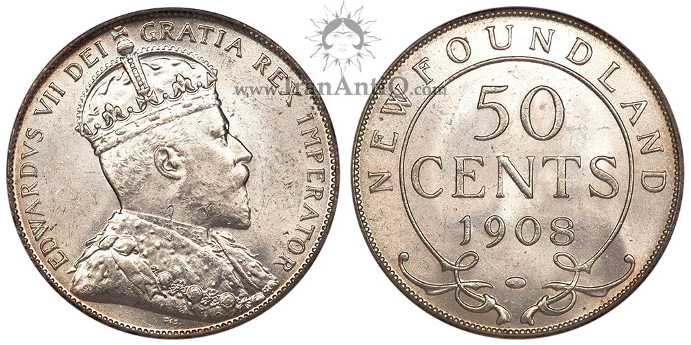 50 سنت نیوفاندلند - ادوارد هفتم