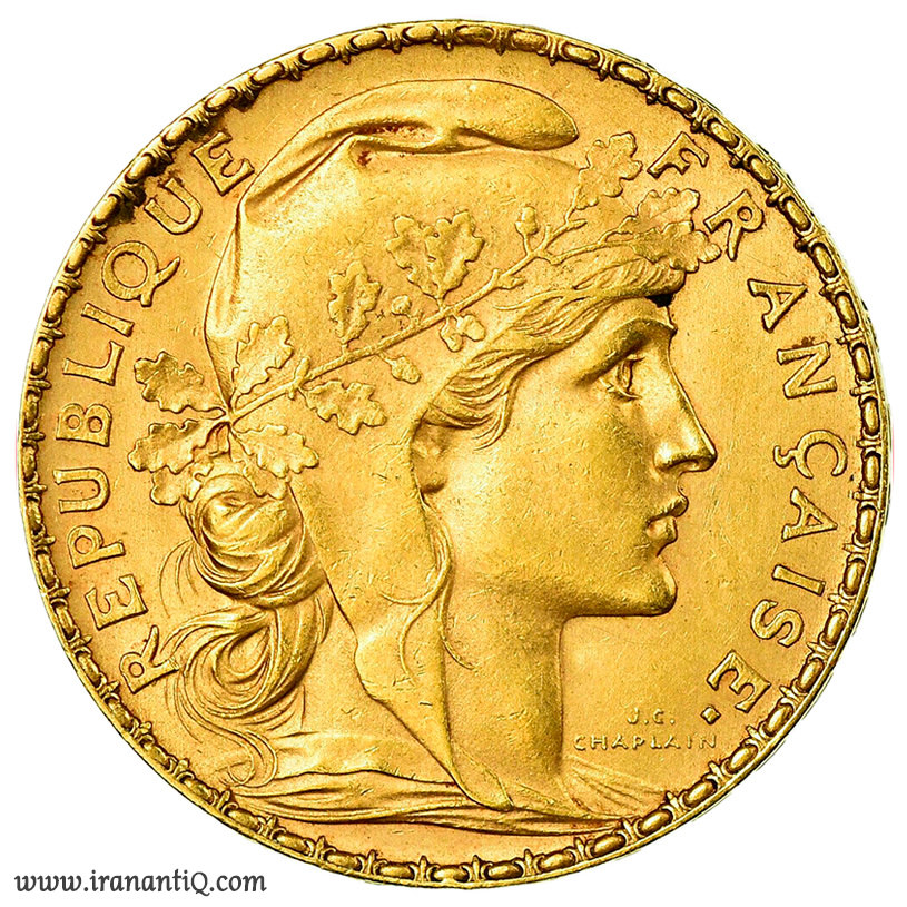 تصویر الهه ماریان بر روی سکه