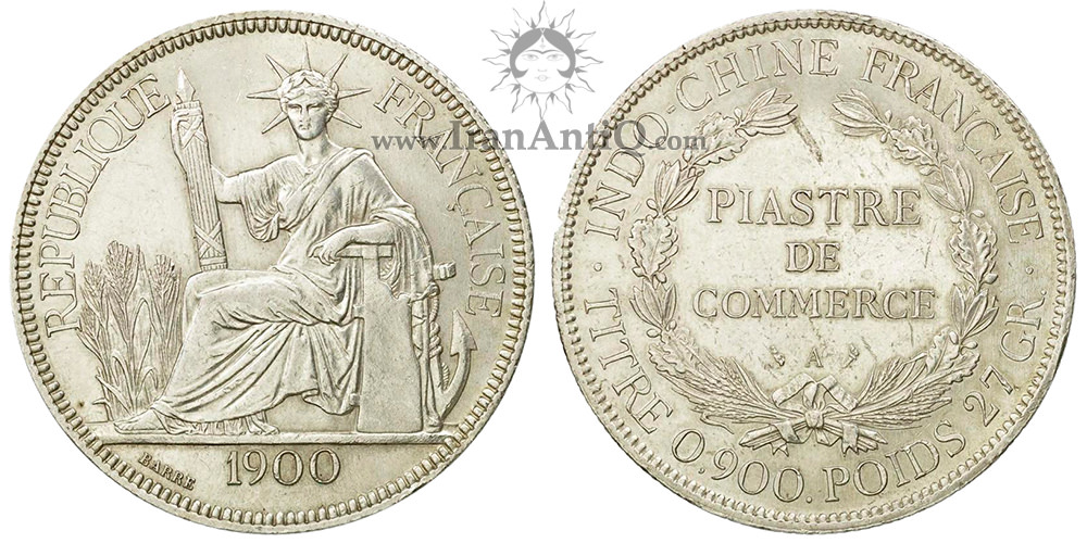 سکه 1 پیاستر هندوچین فرانسه - نماد آزادی
