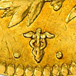 نشان عصای چاوش از پنجمین سال سلطنت تا 1840 در ضرابخانه لیل