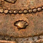 نشان صدف در سال های 57-1853 در ضرابخانه مارسی