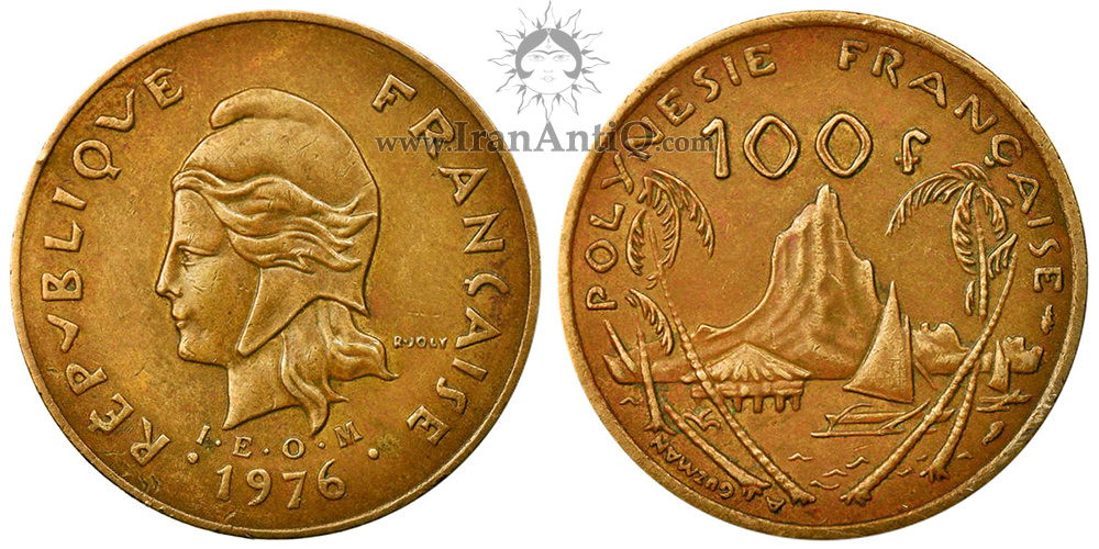 سکه 100 فرانک پلی نزی فرانسه