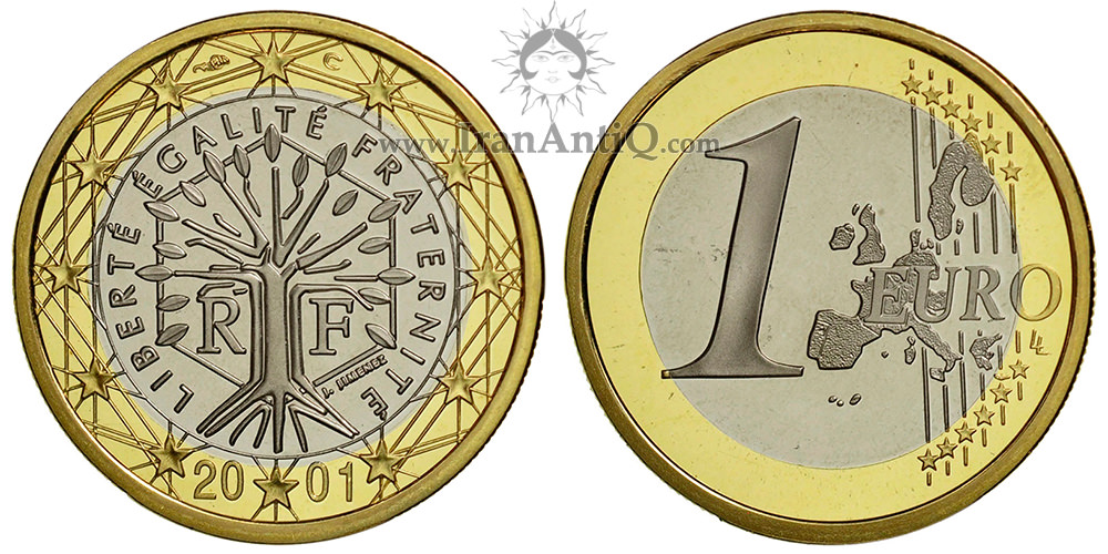 سکه 1 یورو جمهوری کنونی