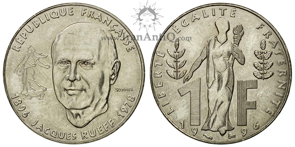سکه 1 فرانک جمهوری کنونی - ژاک روف