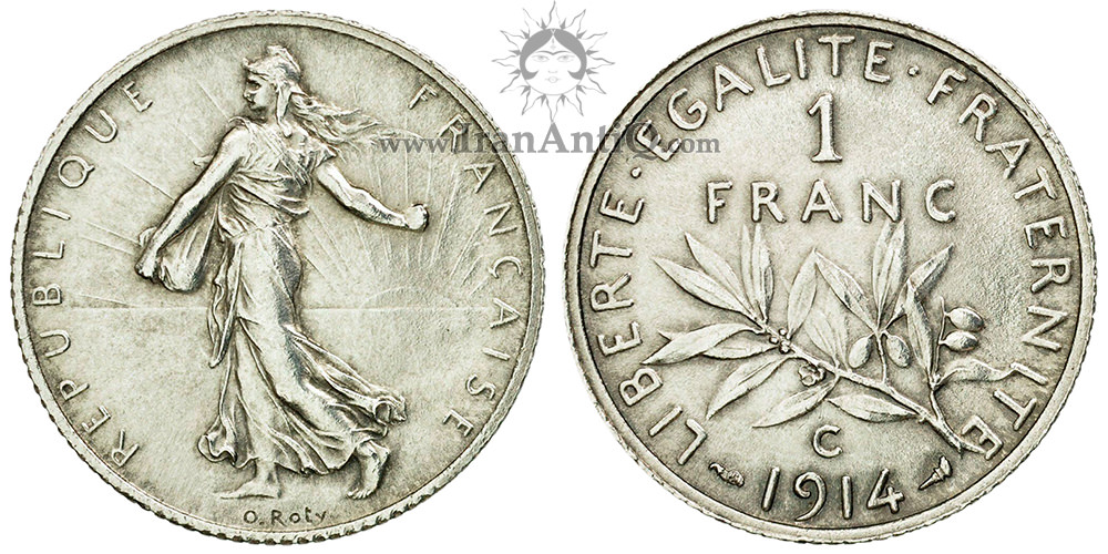 سکه 1 فرانک جمهوری سوم - نماد آزادی