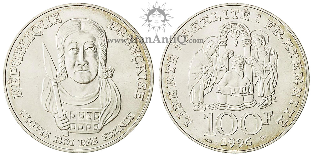سکه 100 فرانک جمهوری کنونی - پادشاه کلوویس یکم