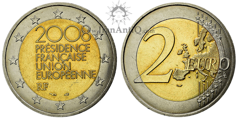 سکه 2 یورو جمهوری کنونی - ریاست فرانسه در اتحادیه اروپا
