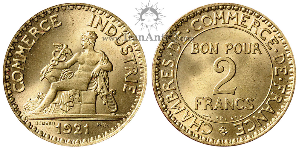سکه 2 فرانک جمهوری سوم - مرکوری