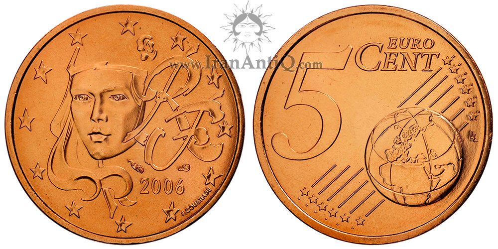 سکه 5 یورو سنت جمهوری کنونی