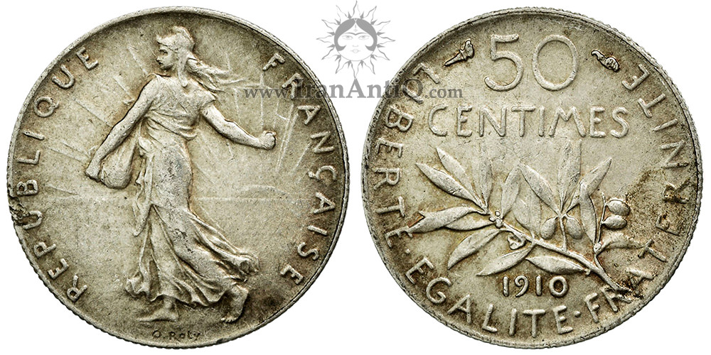 سکه 50 سانتیم جمهوری سوم - نماد آزادی