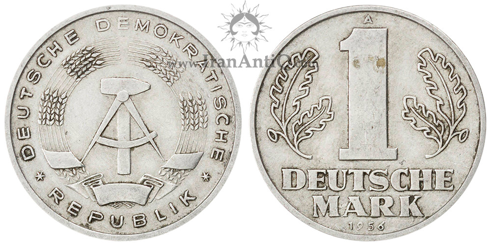 سکه 1 مارک جمهوری دموکراتیک - تیپ یک