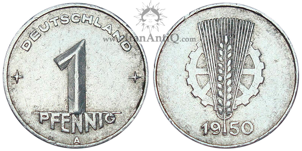 سکه 1 فینیگ جمهوری دموکراتیک - تیپ یک