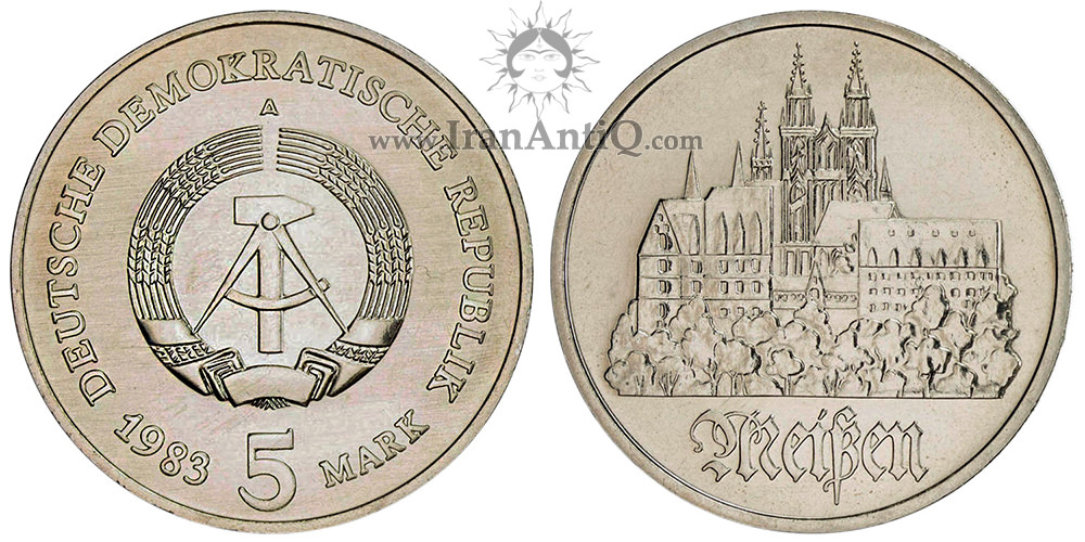 سکه 5 مارک جمهوری دموکراتیک - کلیسای جامع مایسن