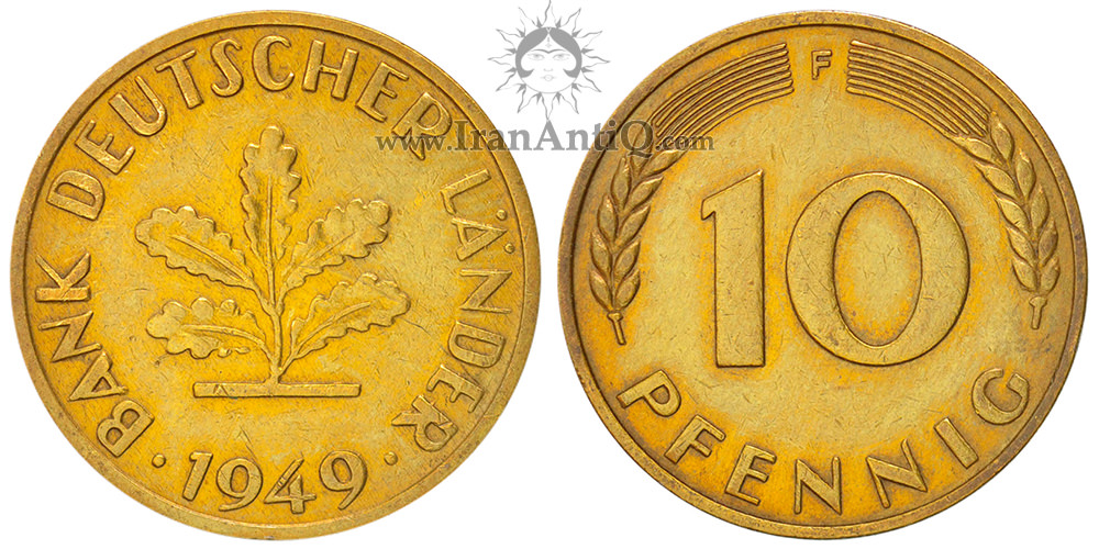 سکه 10 فینیگ جمهوری فدرال - بانک ایالات آلمان