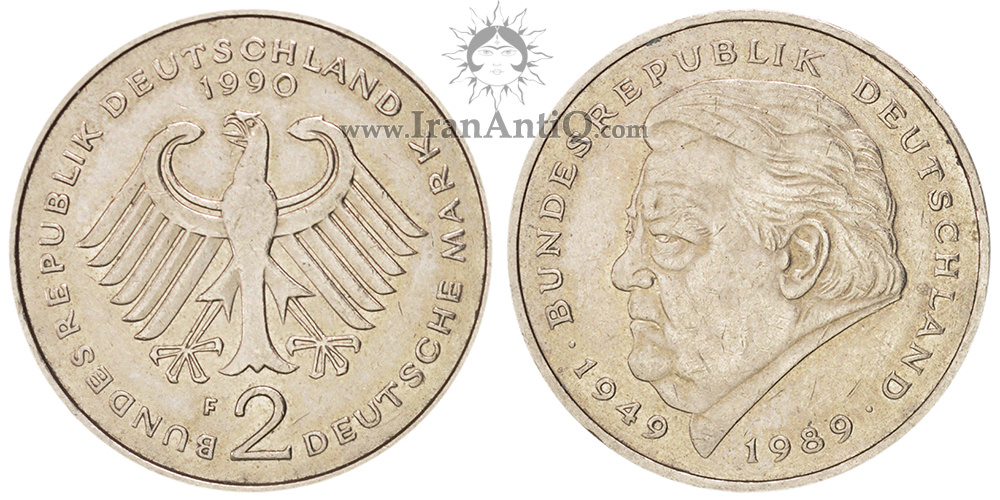 سکه 2 مارک جمهوری فدرال - فرانتس یوزف اشتراوس