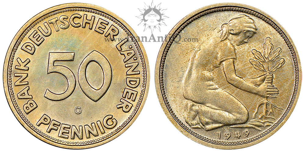 سکه 50 فینیگ جمهوری فدرال - بانک ایالات آلمان
