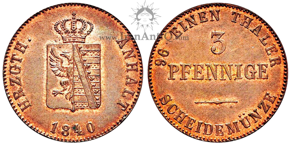 سکه 3 فینیگ الکساندر کارل - تیپ یک