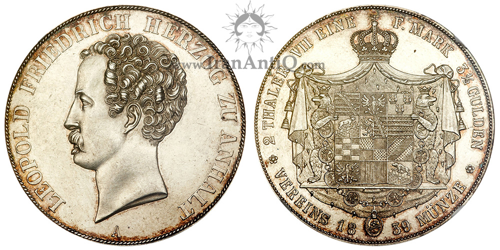 سکه 2 تالر (3-1/2 گلدن) لئوپولد فردریش