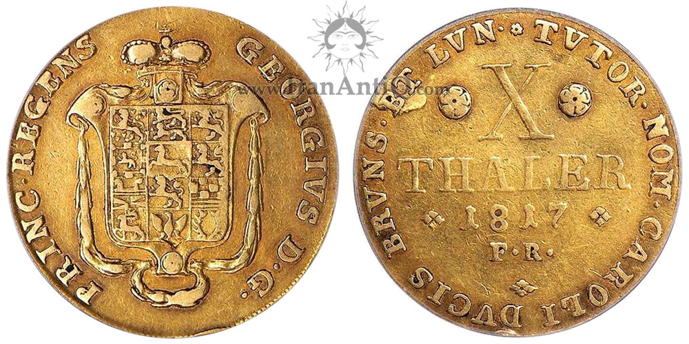 10 تالر طلا کارل دوم از برانشوایگ-ولفنبوتل - تیپ یک