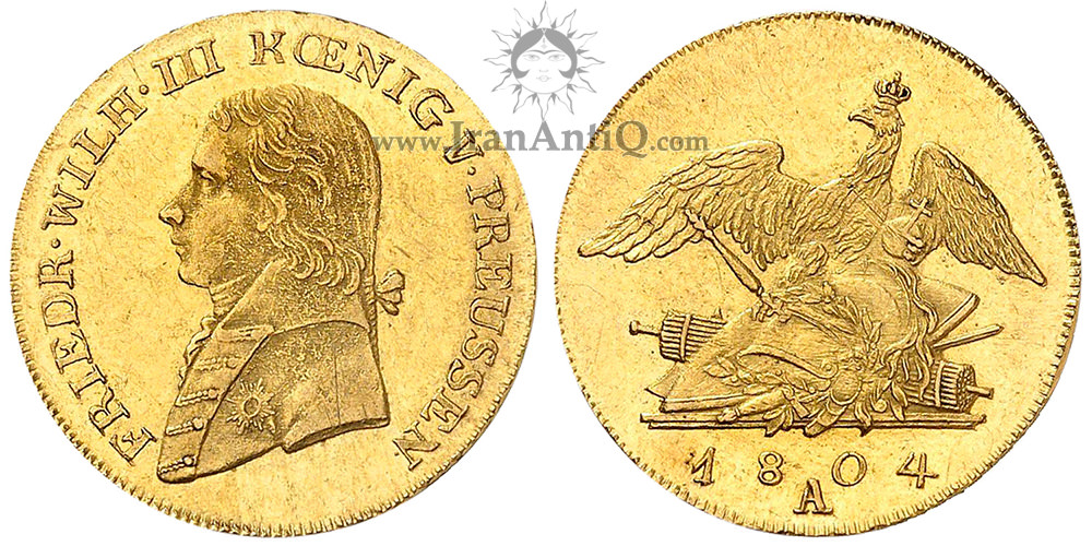 سکه 1/2 فردریش در طلا فردریش ویلهلم چهارم - تیپ یک