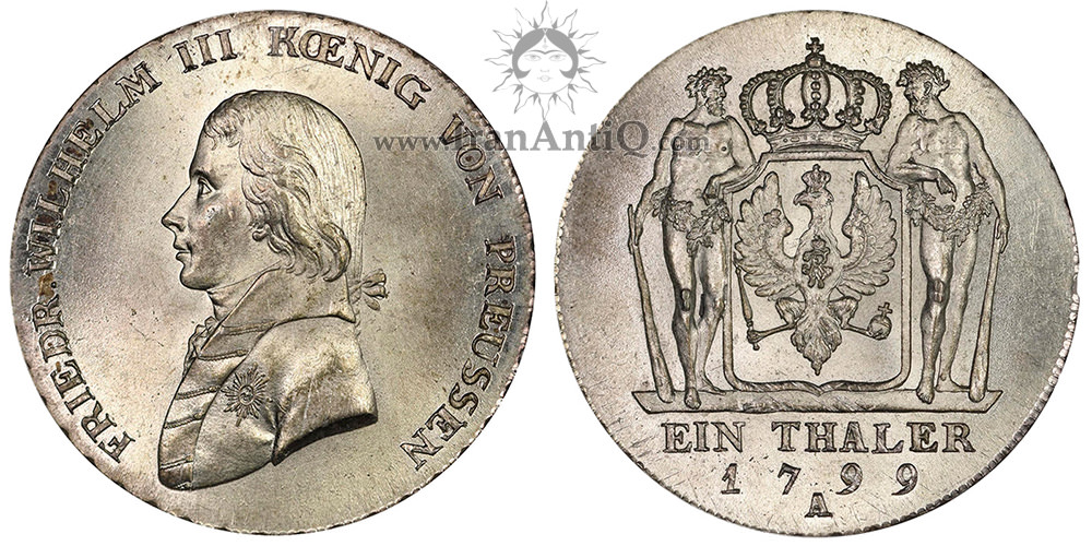 سکه 1 تالر فردریش ویلهلم سوم - نشان ملی