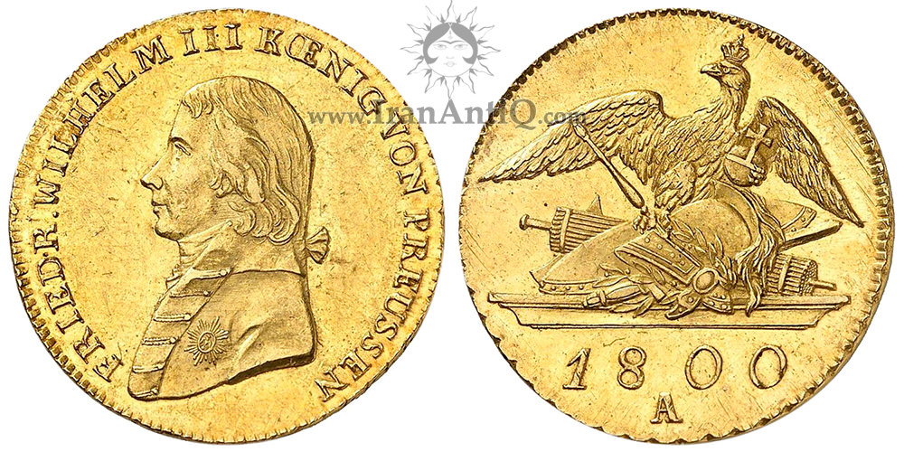 سکه 2 فردریش در طلا فردریش ویلهلم چهارم - تیپ یک