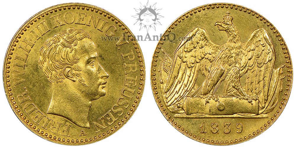 سکه 2 فردریش در طلا فردریش ویلهلم چهارم - تیپ دو