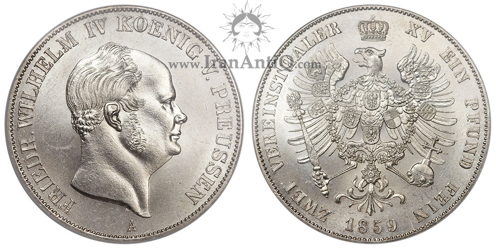 سکه 2 فرینزتالر فردریش ویلهلم چهارم