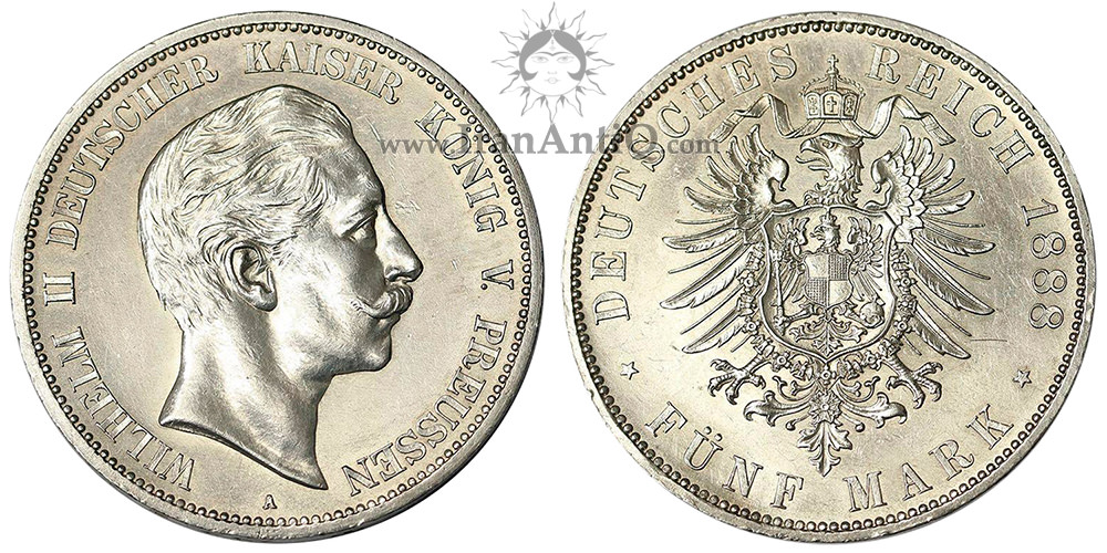 سکه 5 مارک ویلهلم دوم - عقاب کوچک