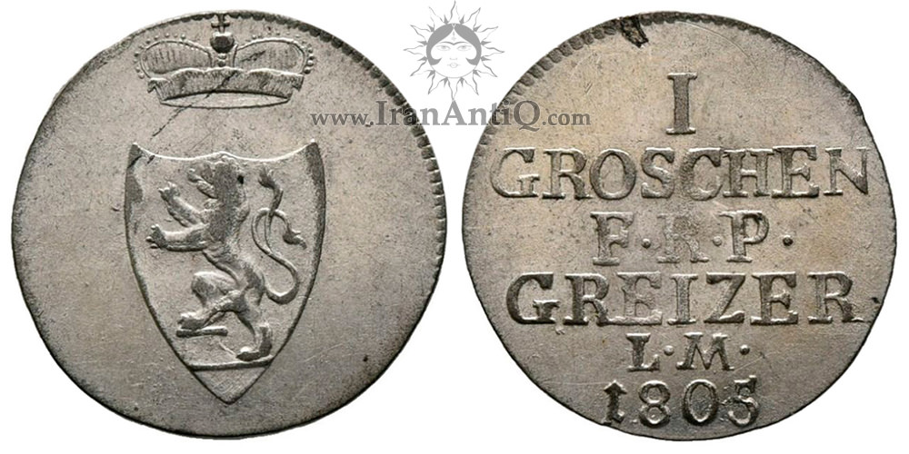 سکه 1 گروشن هاینریش سیزدهم
