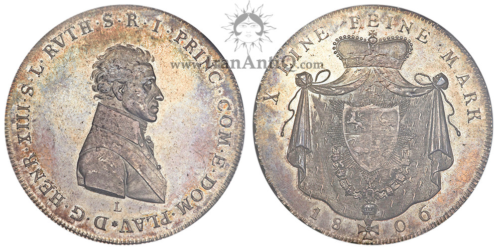 سکه 1 تالر هاینریش سیزدهم - نشان ملی-تیپ یک