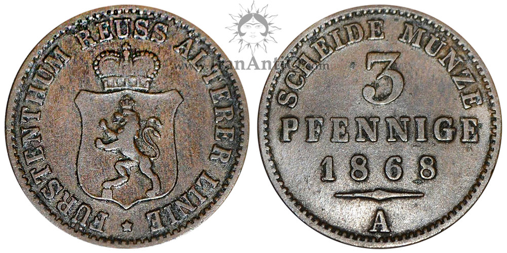 سکه 3 فینیگ هاینریش چهاردهم