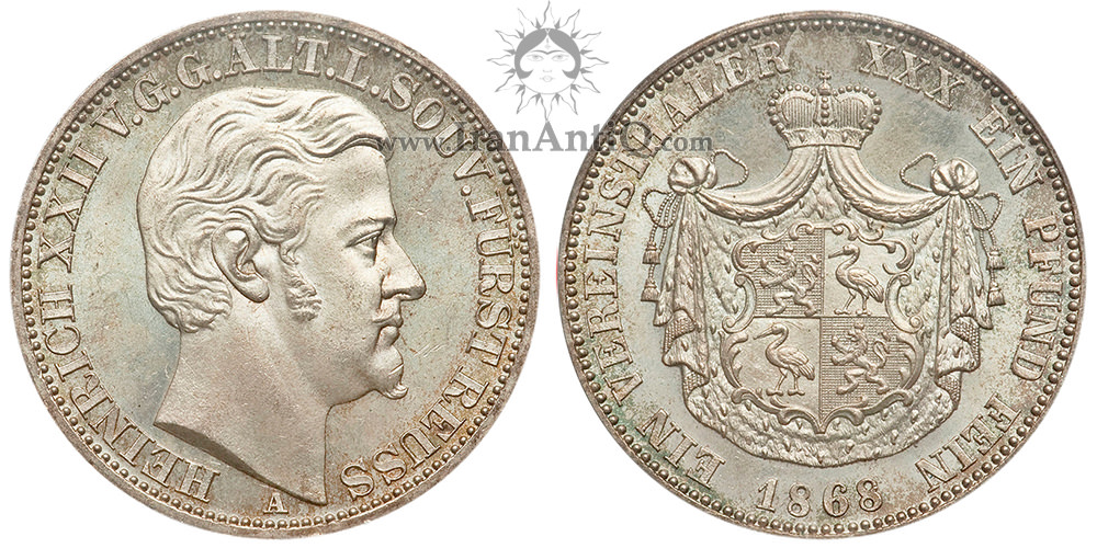 سکه 1 فرینزتالر هاینریش بیست و دوم