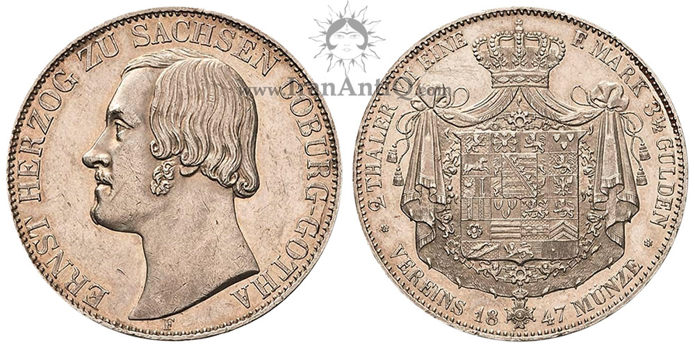 سکه 2 تالر (3-1/2 گلدن) ارنست آگوست - بدون ریش