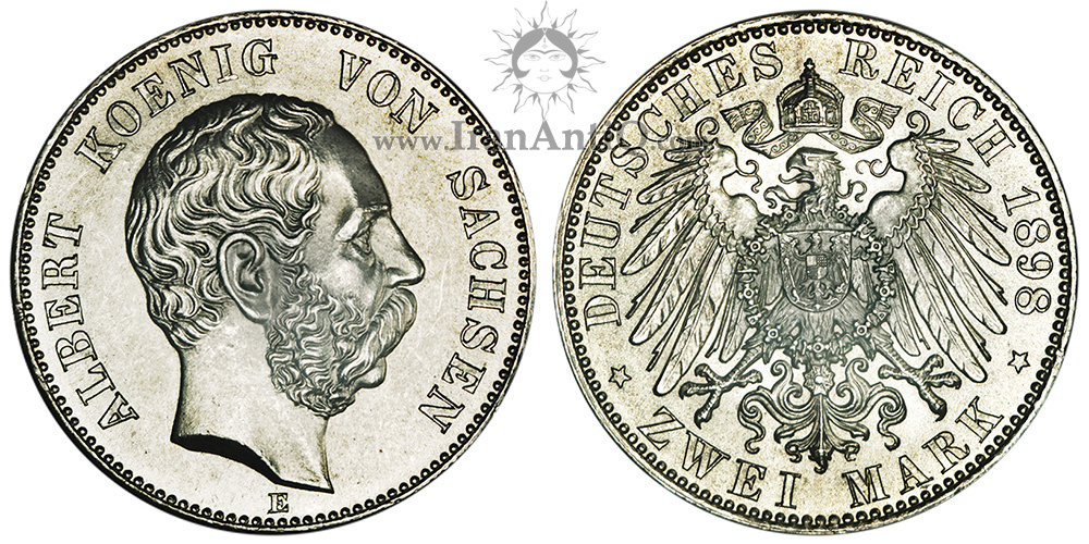 سکه 2 مارک آلبرت - عقاب بزرگ