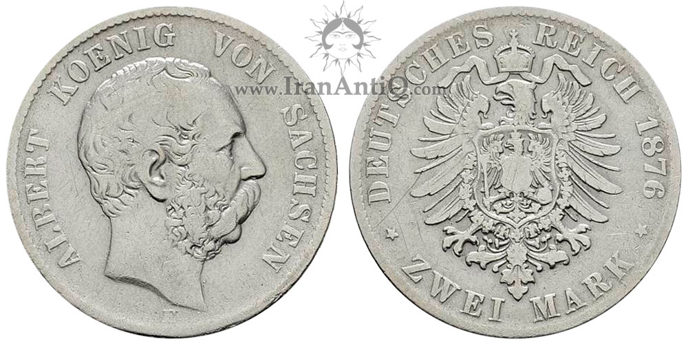 سکه 2 مارک آلبرت - عقاب کوچک